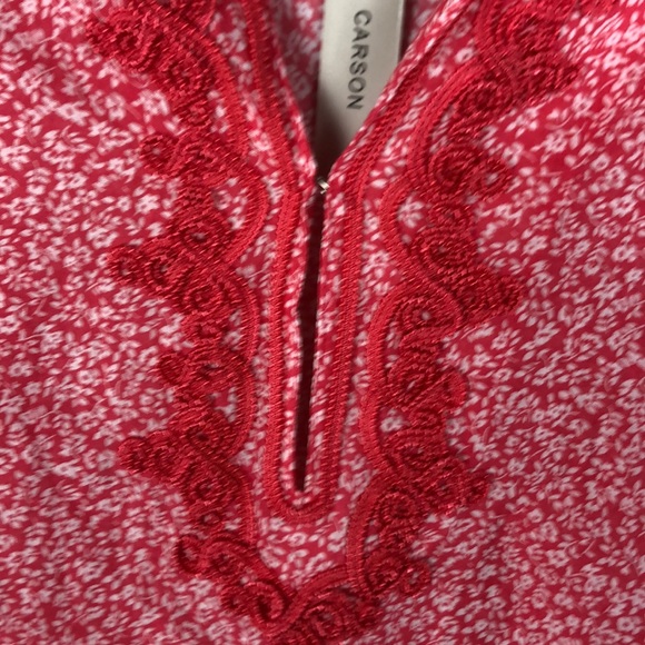 Anna Carson Woman Cotton Flowy Boho Floral PrintTunic Size 1X - Picture 3 of 11